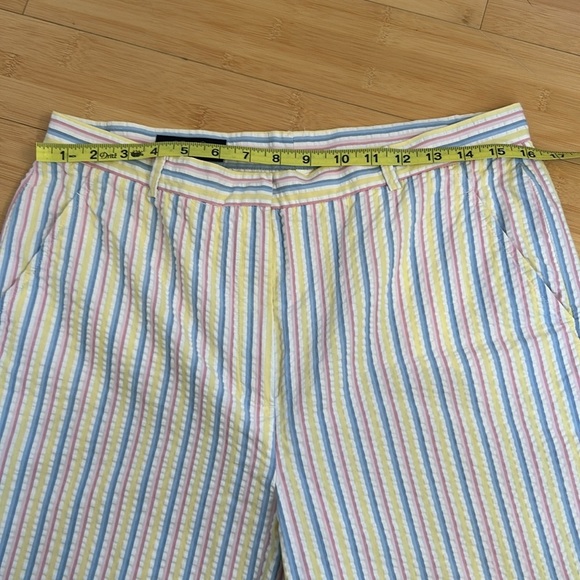 Brooks Brothers Pastel Stripes Cotton Seersucker Women’s Pants size 12 - Picture 6 of 9